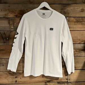 AVID long sleeve white graphic t-shirt - M